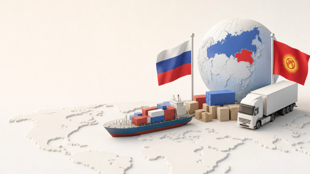 Россия обеспечивает 27,1% внешней торговли Киргизии - превью